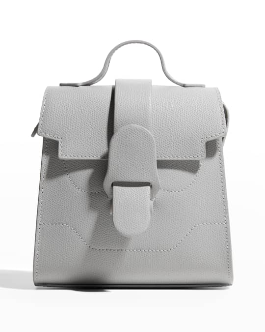 Senreve Mini Alunna Leather Crossbody Bag in Gray
