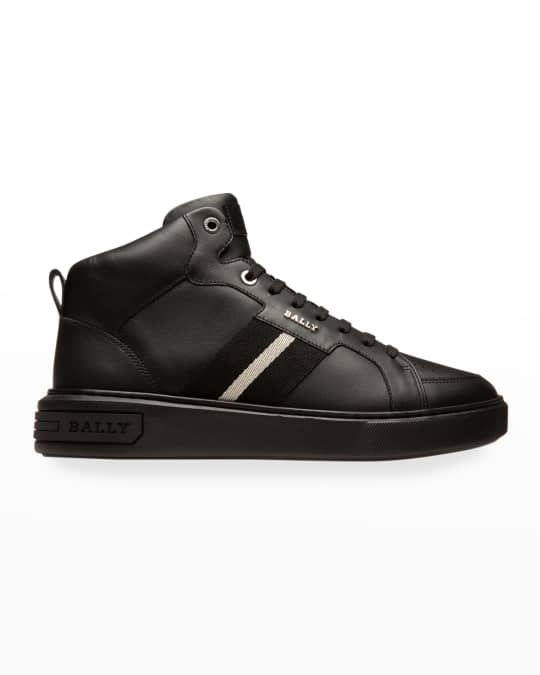 Bally Men's Myles Trainspotting Leather High-Top Sneakers | Neiman Marcus