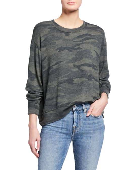 Splendid camo sweatshirt best sale