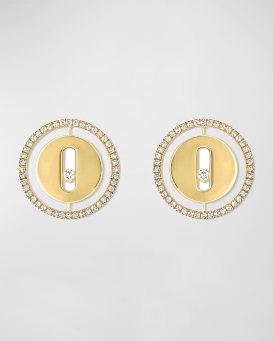 Messika Lucky Move 18K Yellow Gold Diamond Stud Earrings Neiman