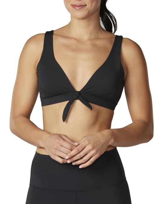 Tavi Noir TieFront Sports Bra Neiman Marcus