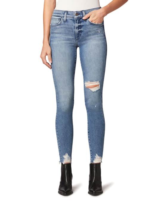Joe's Jeans The Icon Ankle Skinny with Chewed Hem | Neiman Marcus