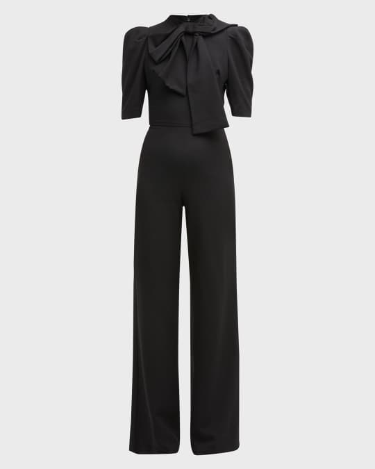 Ara Puff Sleeve Bow Jumpsuit