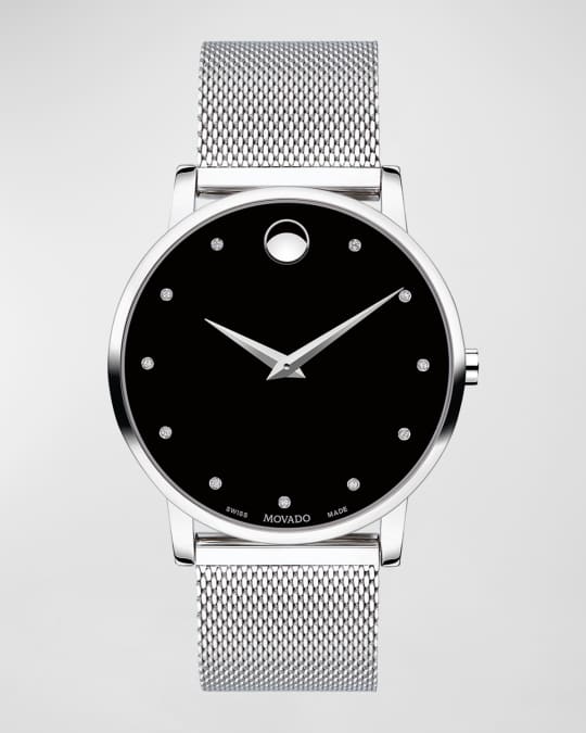 Men s 40mm Museum Classic Mesh Bracelet Watch