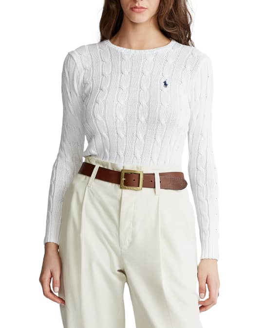 Polo Ralph Lauren Julianna Classic Cable Sweater | Neiman Marcus
