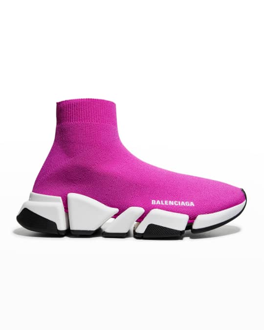 Balenciaga Speed 2.0 Lurex Sock Sneakers Neiman Marcus