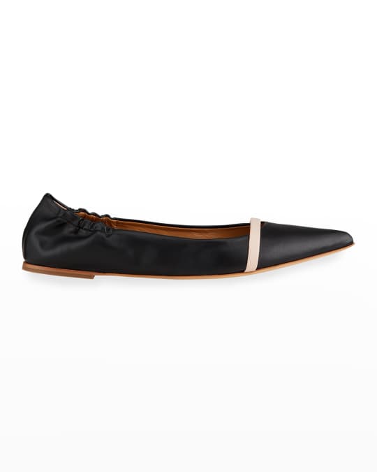 Pointed Vegan Leather Flats
