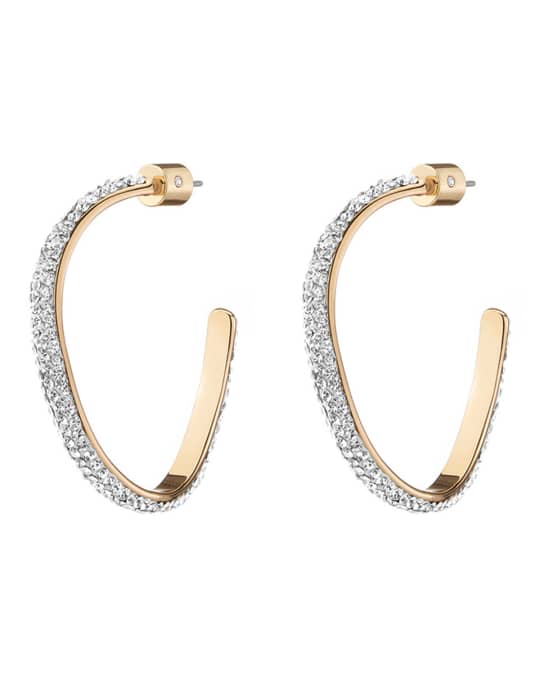 Mini Calypso Curve Crystal Hoop Earrings