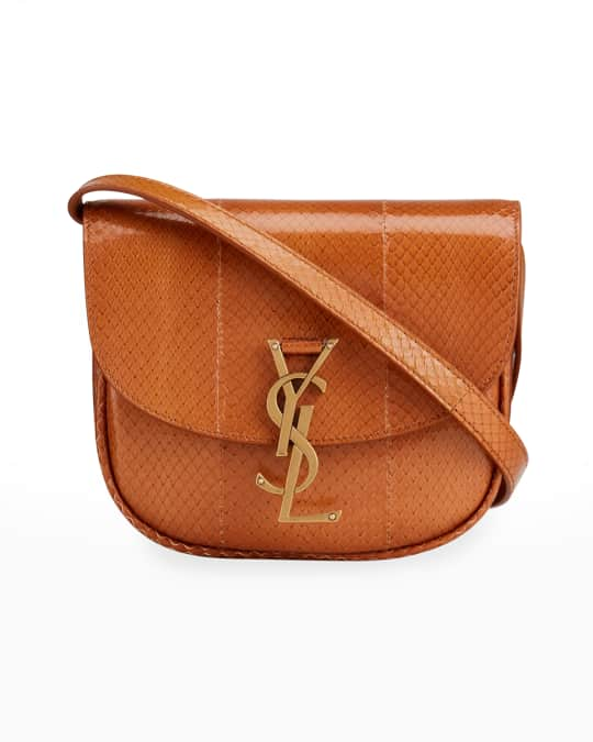 Saint Laurent Kate Small YSL Snakeskin Crossbody Bag