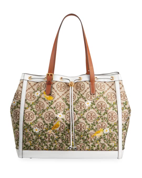 トートバッグ TORY BURCH Embroidered Canvas Shopping Bag Limited-Edition Tory Burch Rodeo Tote: A Bohemian-Chic
