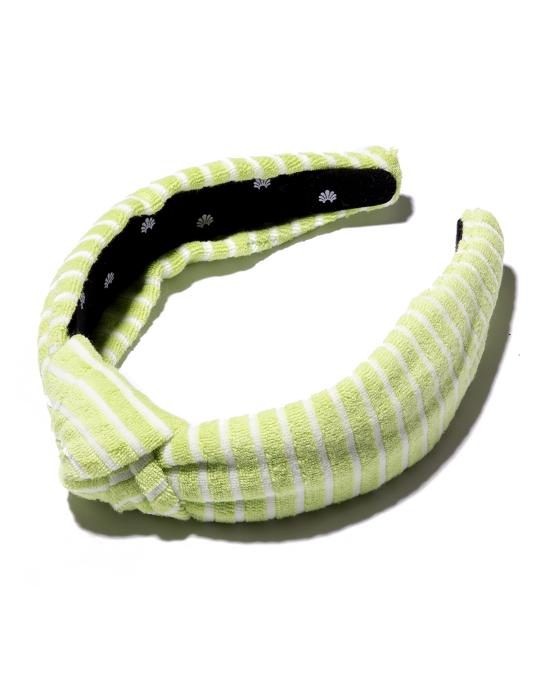 Lele Sadoughi Terry Cloth Knotted Headband, Green | Neiman  display picture 2