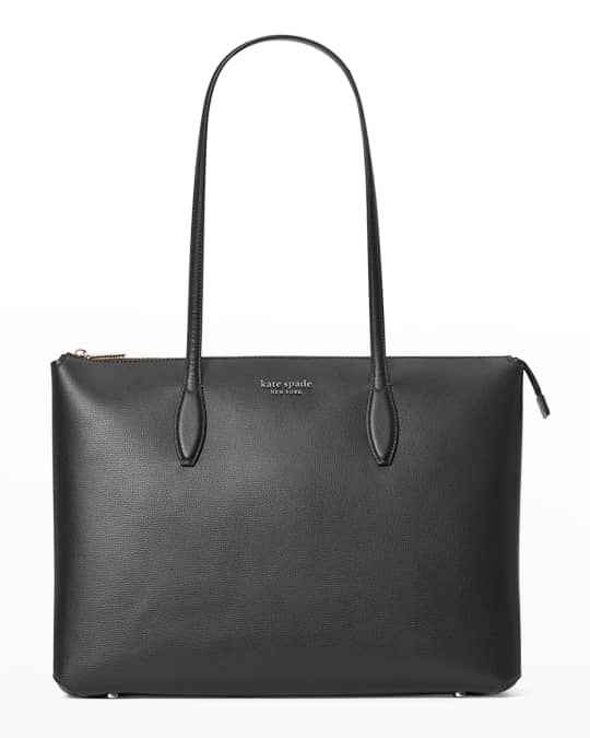 Kate Spade All Day Large Carryall Tote Leather Black + Zip Pouch