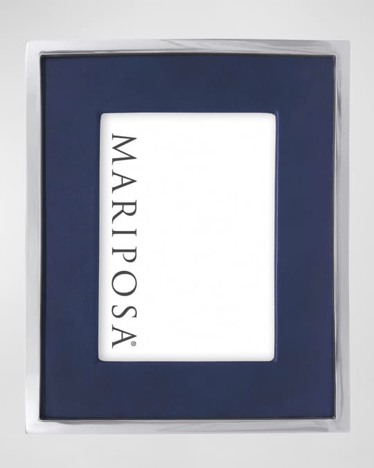 Leather Photo Frame with Metal Border, 5" x 7"