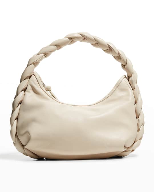 HEREU Espiga Braided Large Leather Shoulder Bag | Neiman Marcus