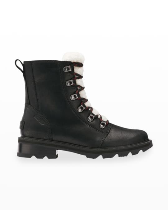 Sorel Lennox Shearling Winter Combat Boots Neiman Marcus