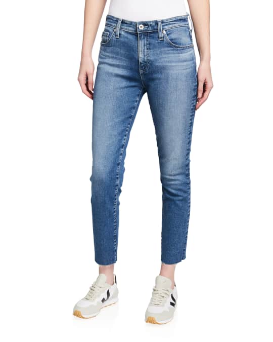 AG Jeans Mari High-Rise Slim Crop Jeans | Neiman Marcus
