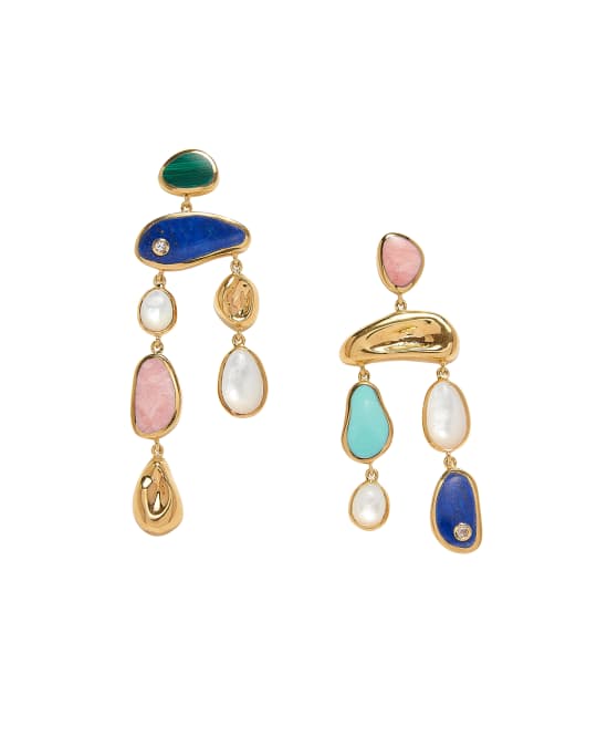 Pamela Love Alexander Multi-Stone Mobile Earrings | Neiman Marcus