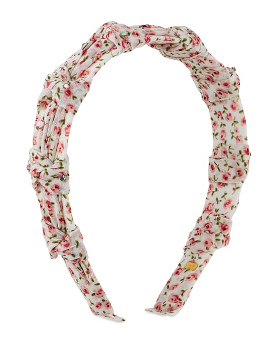 Girl's Ditsy Floral-Print Headband