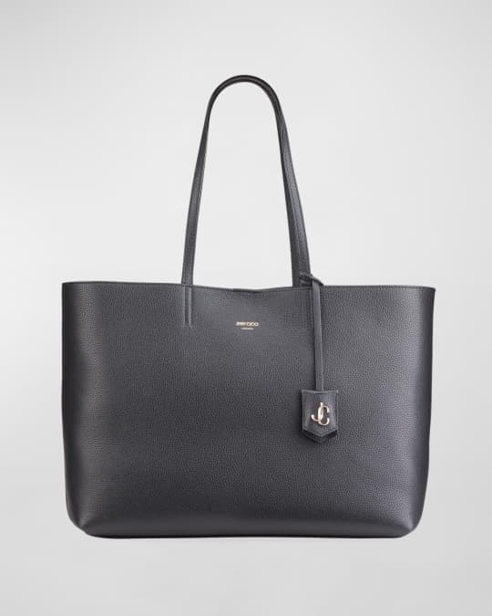 Jimmy Choo Nine2Five East-West Grained Leather Tote Bag | Neiman Marcus