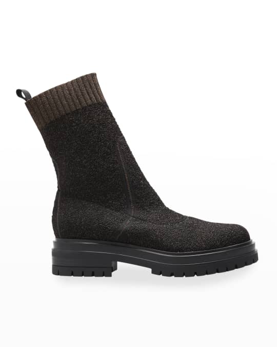 Gianvito rossi knit booties top