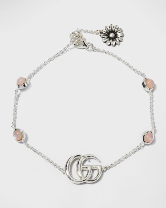 Gucci GG Marmont Bracelet with Pink Resin | Neiman Marcus