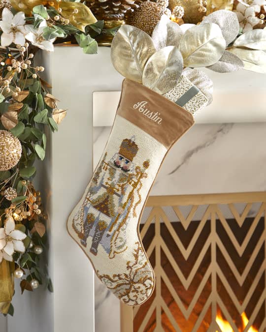Personalized needlepoint christmas hot sale stockings