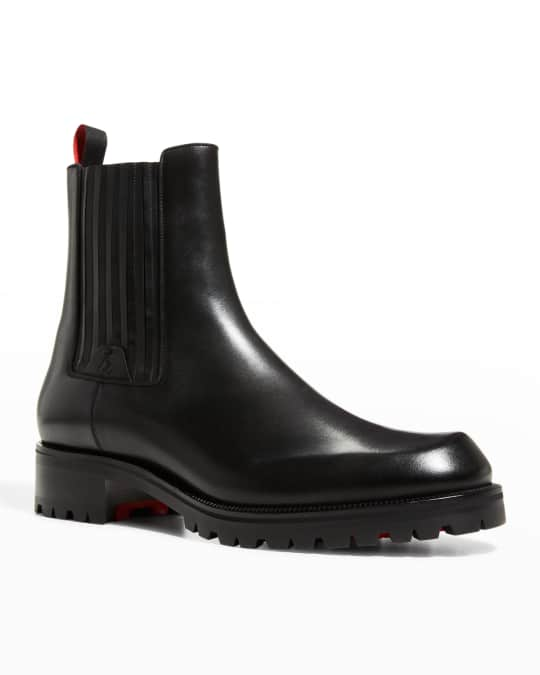 High Quality Red Bottom Chelsea Boots for Men – GoSobiShop