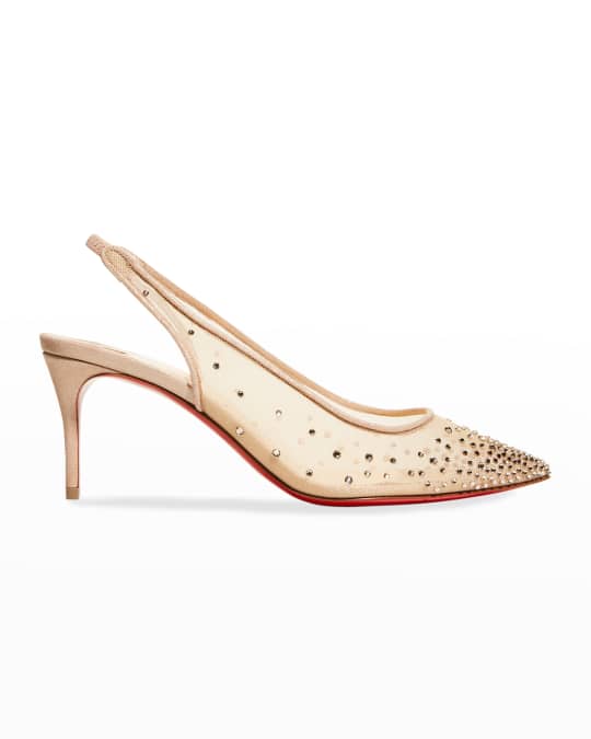 Christian Louboutin Follies Strass Red Sole Halter Pumps Neiman