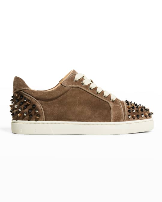 Christian Louboutin Vieira Spikes Suede Sneakers