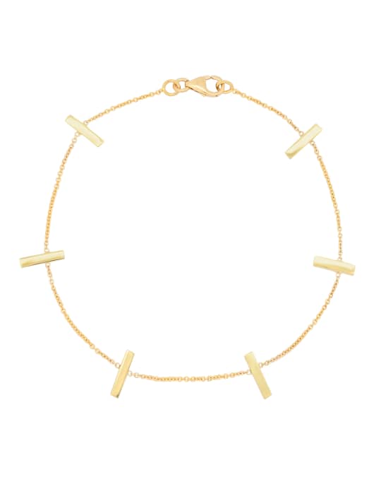 Jennifer Meyer 18k Gold Cross Bar Bracelet | Neiman Marcus
