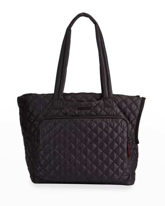 Metro Quatro Quilted Tote Bag in Black