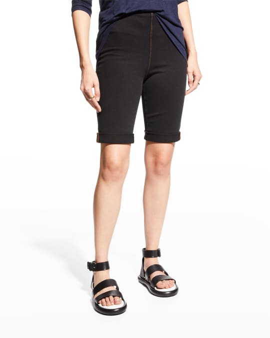 Boyfriend Stretch Denim Shorts