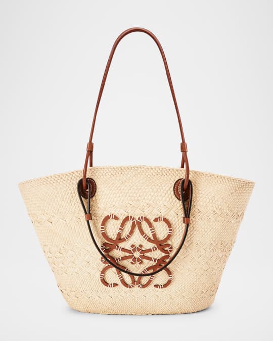 Loewe x Paula's Ibiza Anagram Basket Bag in Iraca Palm with