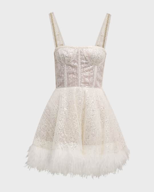 Neiman marcus white 2025 lace dress