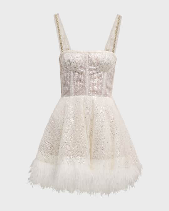 Bronx and Banco Mademoiselle Bridal Mini Dress | Neiman Marcus