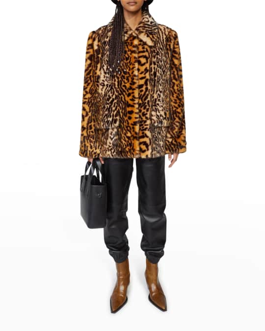 Neiman marcus leopard hot sale coat