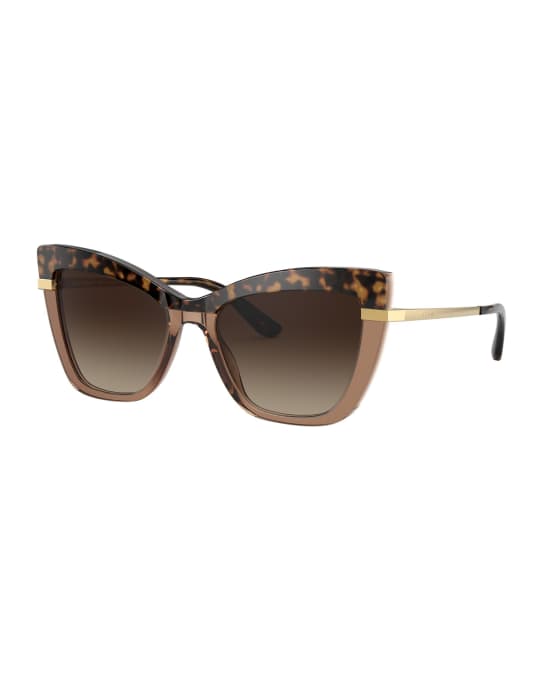 Dolce&Gabbana Oversized Acetate Cat-Eye Sunglasses | Neiman Marcus