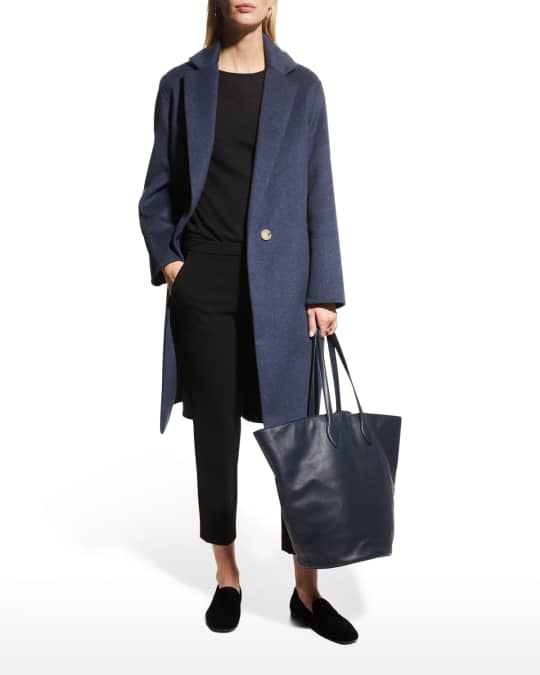 Eileen fisher double breasted plaid shop alpaca blend coat
