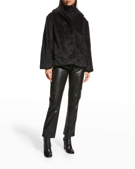 Vince top faux fur
