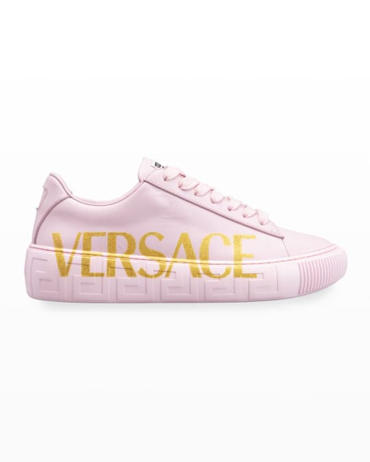 Versace La Greca Logo Sneakers | Neiman Marcus