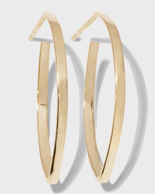 LANA 14K Gold Mini Thick Flat Blake Hoops | Neiman Marcus
