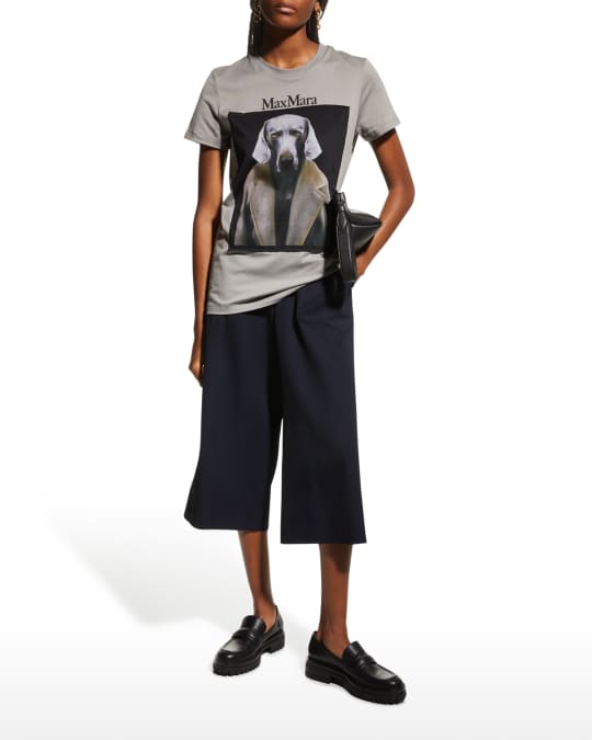 トップス Max mara DOG STAR SHORT SLEEVE T SHIRT MAX MARA - Dogstar-print cotton-jersey T-shirt | Selfridges.com
