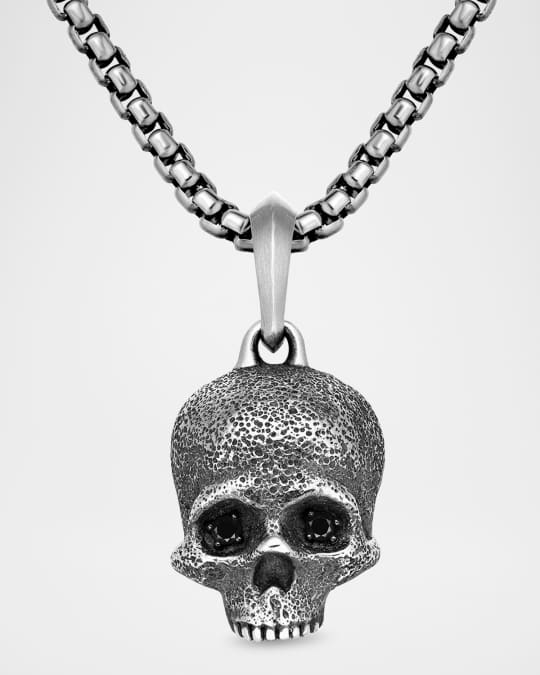 David Yurman Men's Memento Mori Skull Pendant with Diamonds in