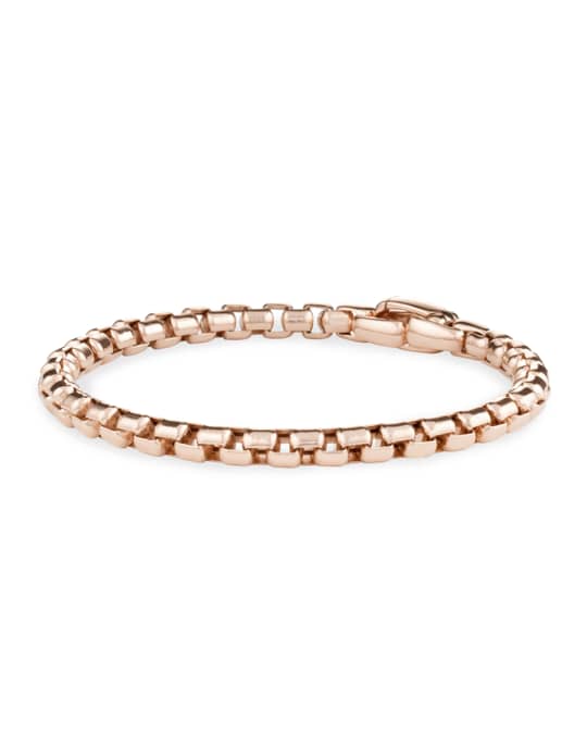 Mens gold discount box chain bracelet