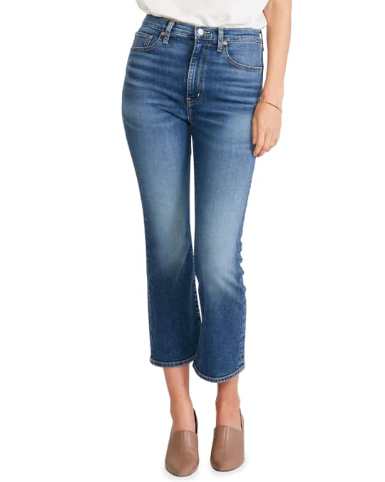 ETICA Brigitte TrumpetLeg Cropped Jeans Neiman Marcus