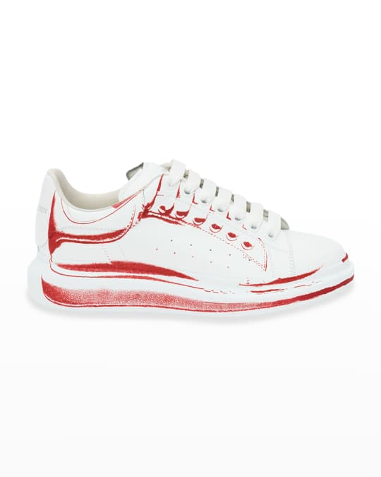 Alexander McQueen Men s Oversized Larry Shoe Print Sneakers