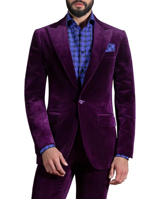 Purple velvet sport coat hot sale