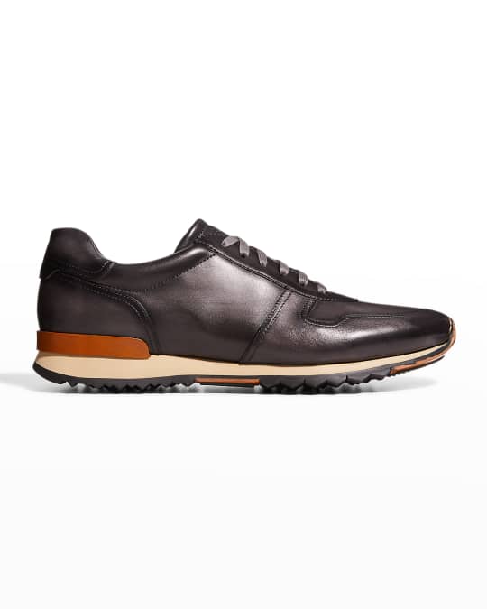 Magnanni Men s Leather Trainer Sneakers Neiman Marcus