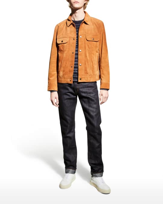 Men s Suede Trucker Jacket