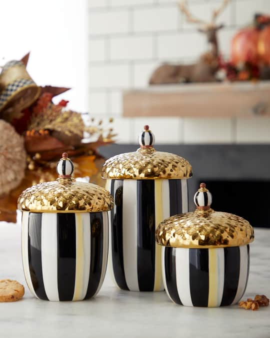 MacKenzie-Childs Acorn Canisters, Set Of 3 | Neiman Marcus